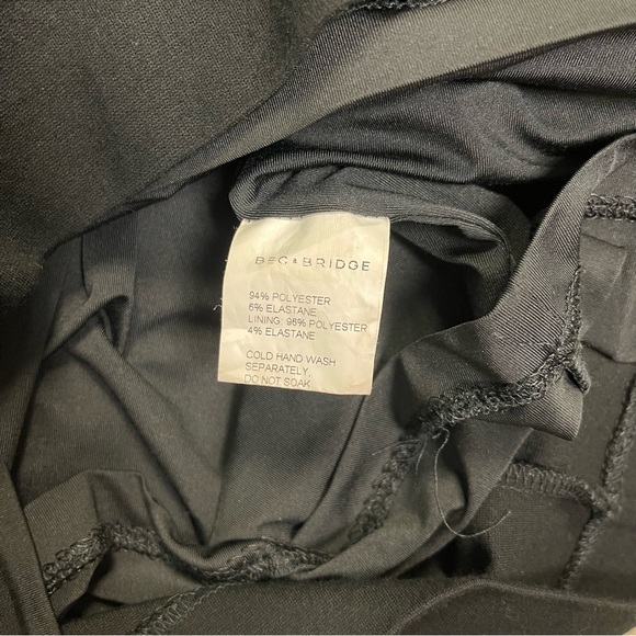 Bec and Bridge Dress Size 6 US Black Long Sleeve‎ Bodycon Deep V-Neckline Mini - Picture 7 of 7